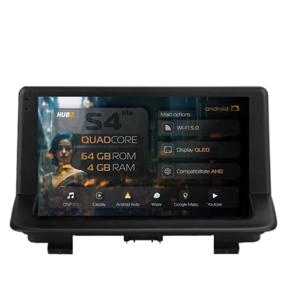 Navigatie HUB64 Audi Q3 (2011-2018), 4GB RAM, Android, Quadcore, DSP, GPS, Wi-FI, Carplay, Android Auto, USB, Bluetooth, Waze, Touchscreen, 9 inch
