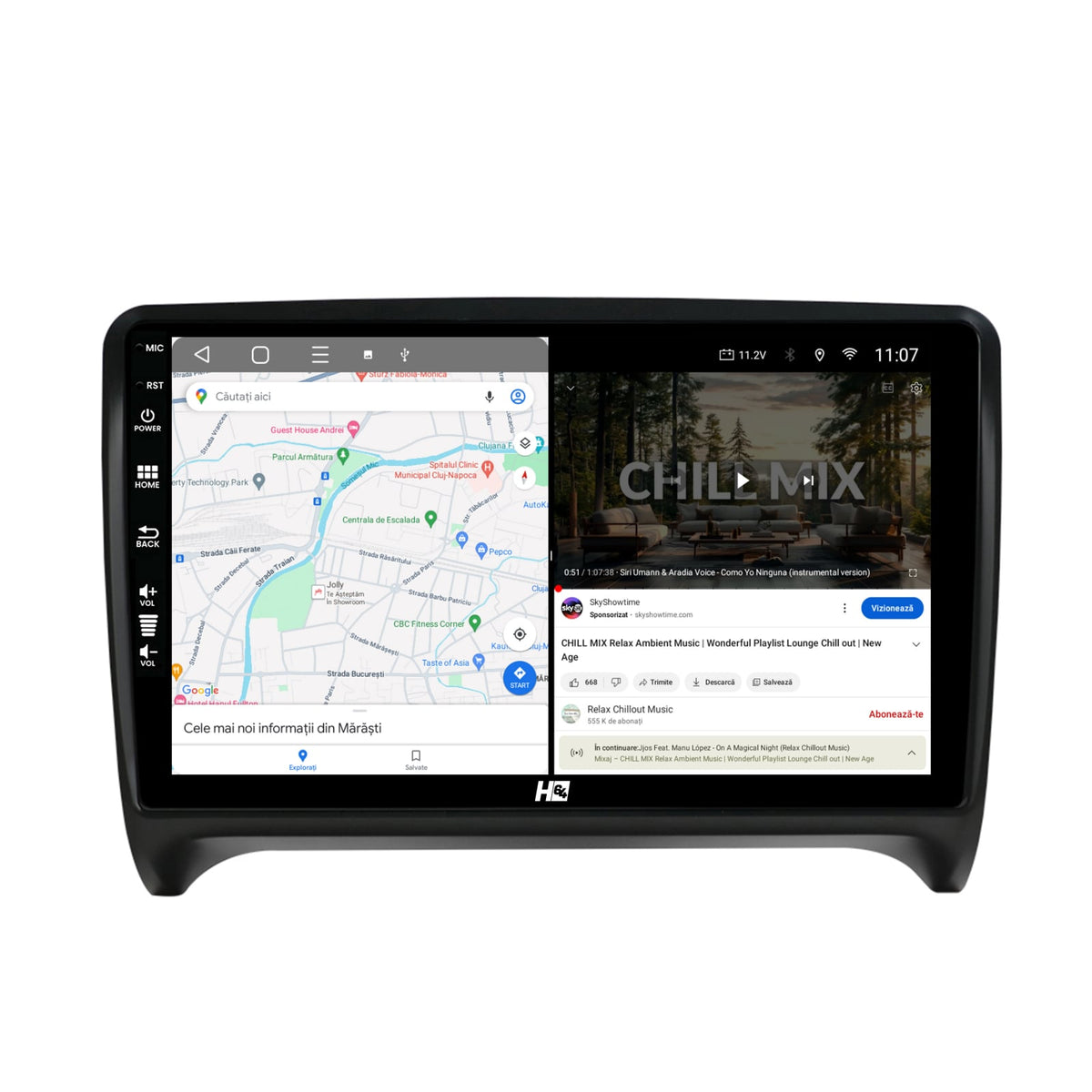 Navigatie HUB64 Audi TT, 4GB RAM, Android, Octacore, Slot Sim 4G, DSP, GPS, Wi-FI, Carplay, Android Auto, USB, Bluetooth, Waze, Touchscreen, 9 inch