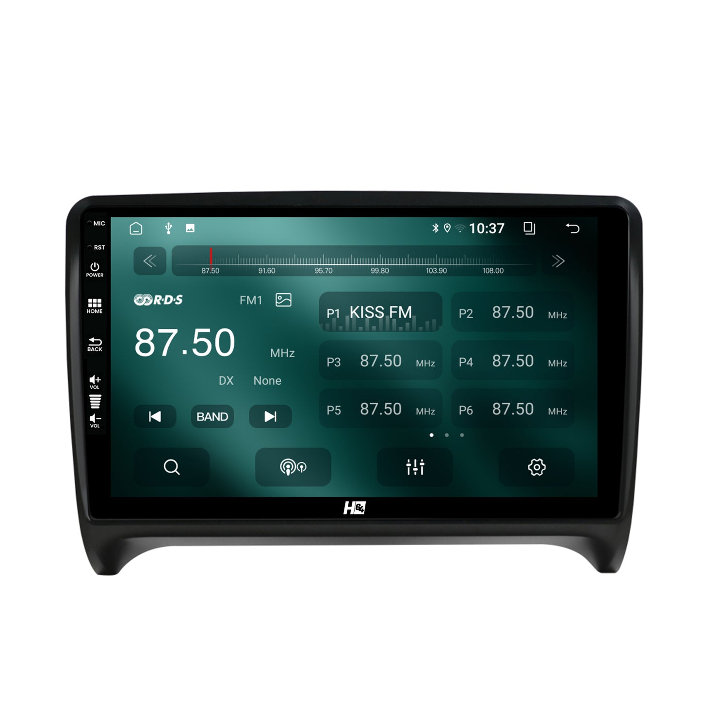 Navigatie HUB64 Audi TT, 2GB RAM, Android, GPS, Wi-FI, Carplay, Android Auto, USB, Bluetooth, Radio, Waze, Touchscreen, 9 inch