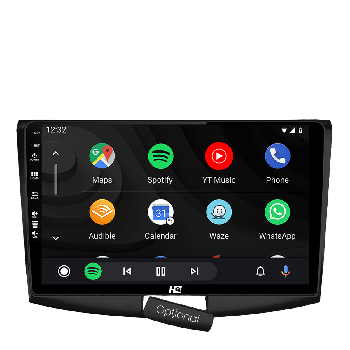 Navigatie HUB64 (BLACK) Volkswagen Passat B6 / B7 / CC, 2GB RAM, Android, GPS, Wi-FI, Carplay, Android Auto, USB, Bluetooth, Radio, Waze, Touchscreen, 10.1 inch