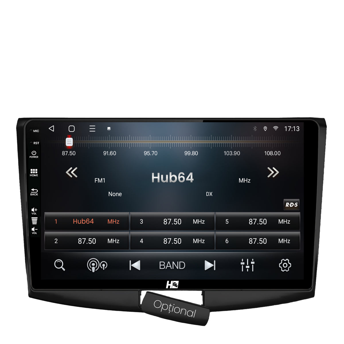 Navigatie HUB64 (BLACK) Volkswagen Passat B6 / B7 / CC, 2GB RAM, Android, GPS, Wi-FI, Carplay, Android Auto, USB, Bluetooth, Radio, Waze, Touchscreen, 10.1 inch