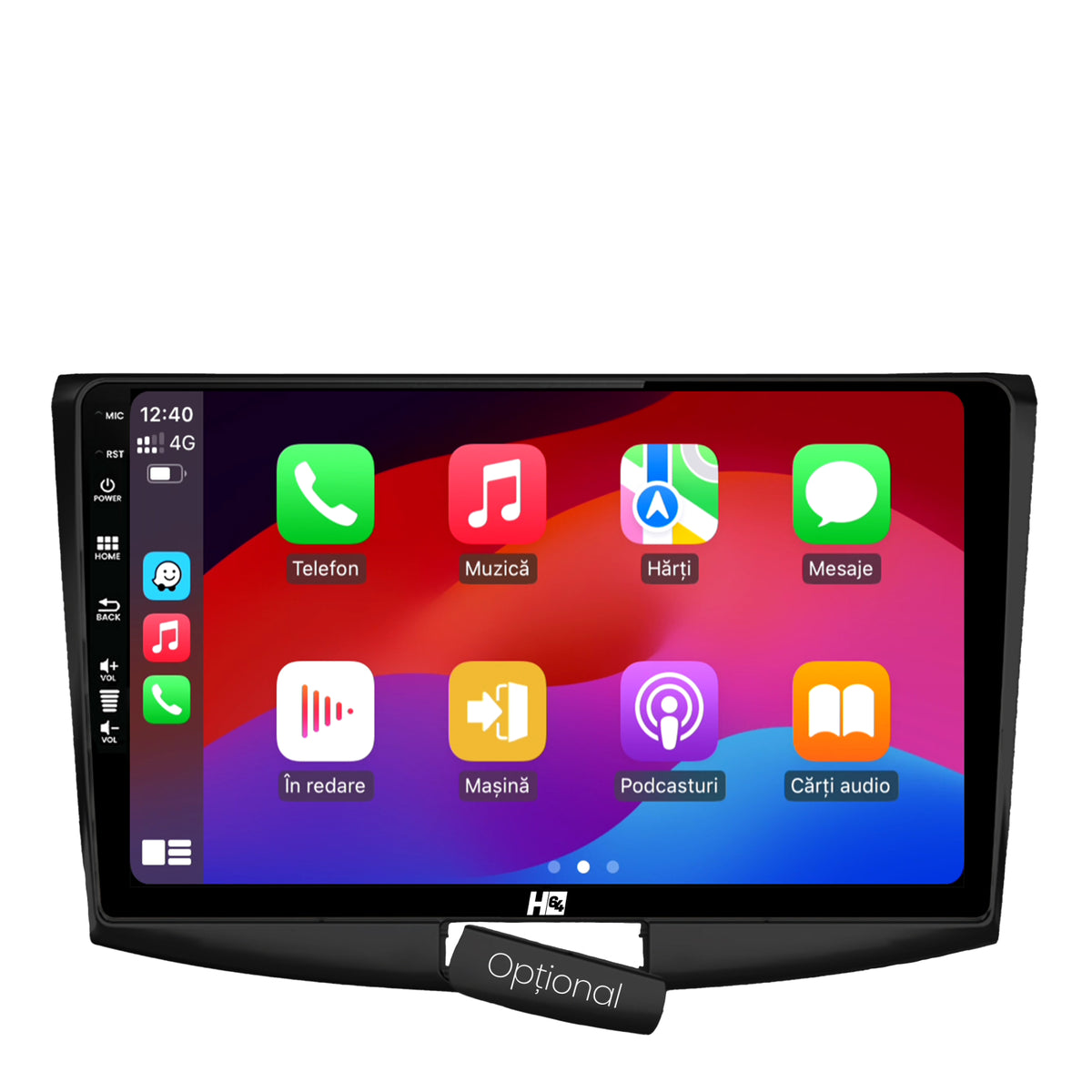 Navigatie HUB64 (BLACK) Volkswagen Passat B6 / B7 / CC, 2GB RAM, Android, GPS, Wi-FI, Carplay, Android Auto, USB, Bluetooth, Radio, Waze, Touchscreen, 10.1 inch