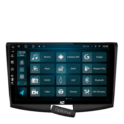 Navigatie HUB64 (BLACK) Volkswagen Passat B6 / B7 / CC, 8GB RAM, Android, Octacore, Slot Sim 4G, DSP, GPS, Wi-FI, Carplay, Android Auto, USB, Bluetooth, Waze, Touchscreen, 10.1 Inch
