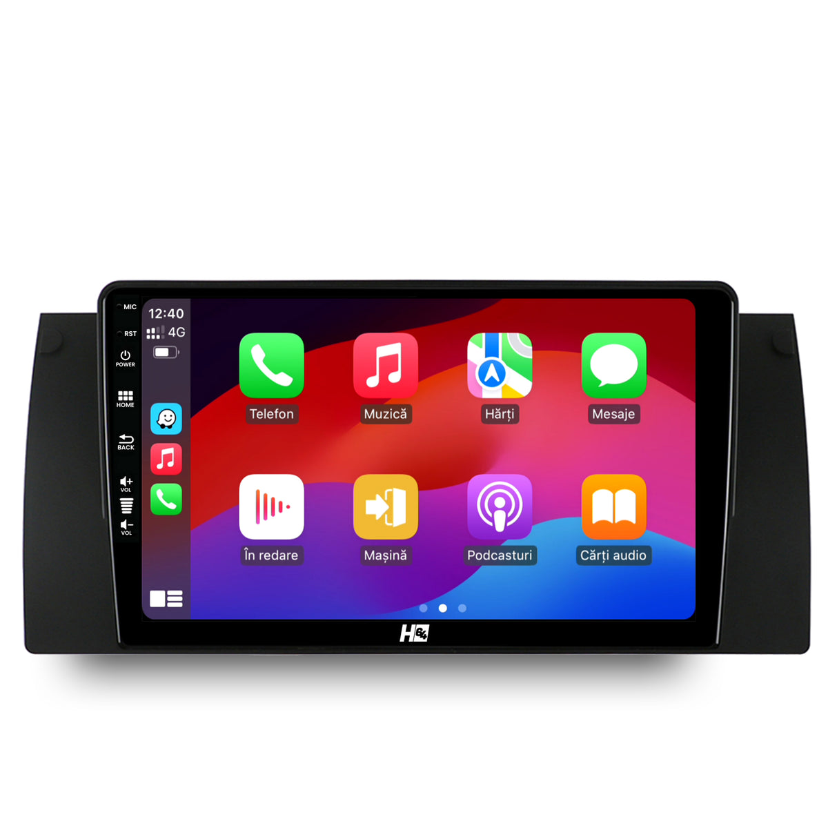 Navigatie HUB64 BMW E39/E53/E38, 2GB RAM, Android, GPS, Wi-FI, Carplay, Android Auto, USB, Bluetooth, Radio, Waze, Touchscreen, 9 inch