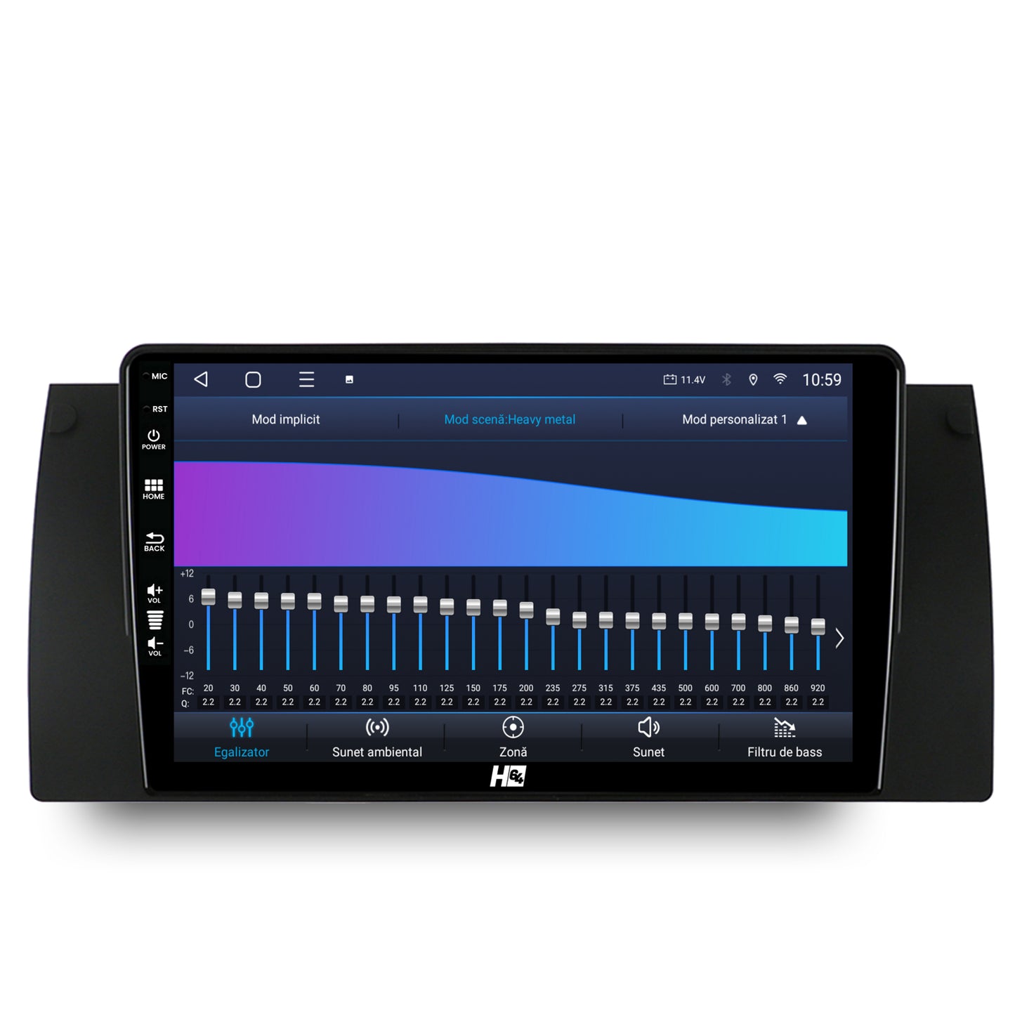 Navigatie HUB64 BMW E39/E53/E38, 6GB RAM, Android, Octacore, Slot Sim 4G, DSP, GPS, Wi-FI, Carplay, Android Auto, USB, Bluetooth, Waze, Touchscreen, 9 Inch