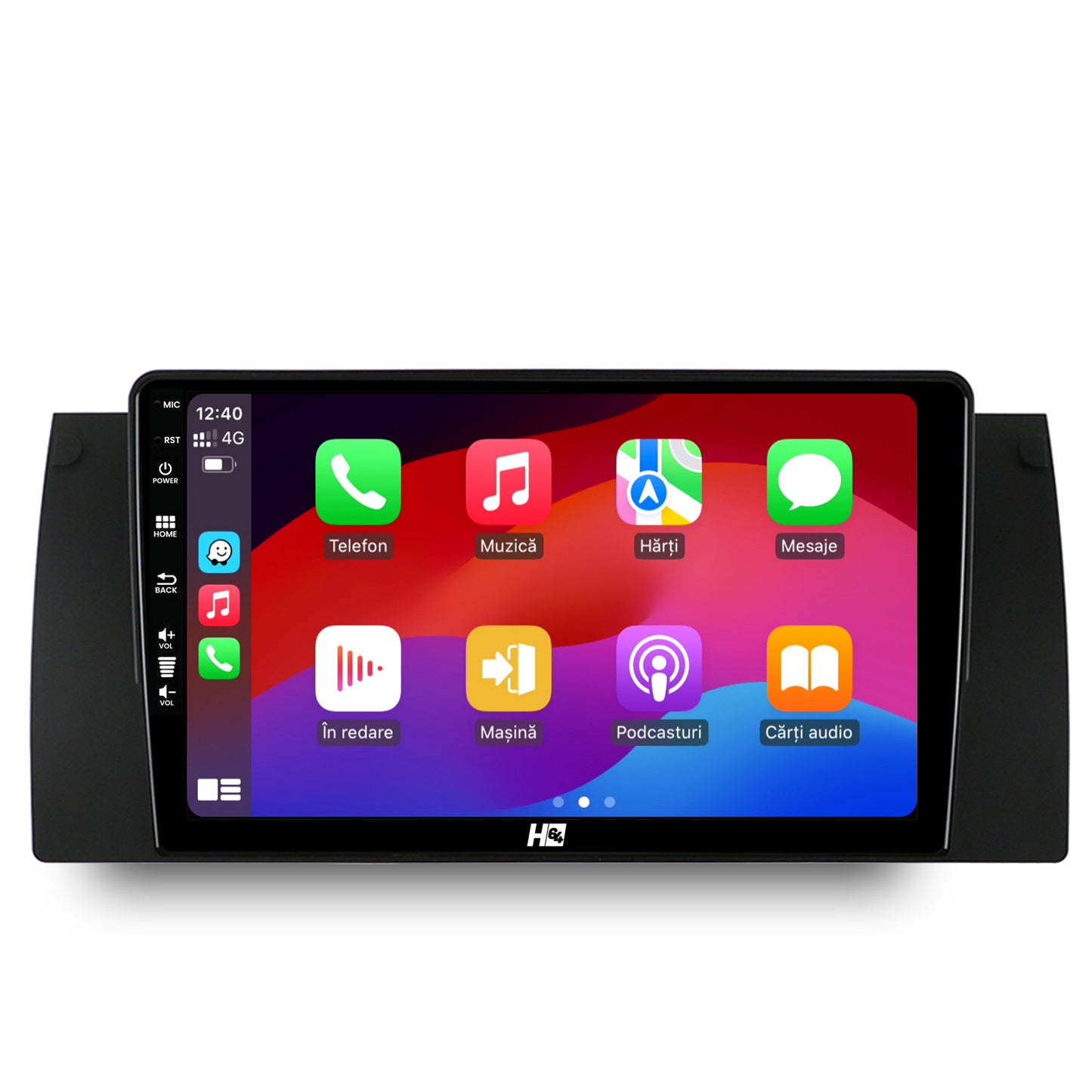 Navigatie HUB64 BMW E39/E53/E38, 6GB RAM, Android, Octacore, Slot Sim 4G, DSP, GPS, Wi-FI, Carplay, Android Auto, USB, Bluetooth, Waze, Touchscreen, 9 Inch
