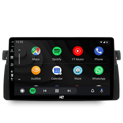 Navigatie HUB64 BMW E46, 4GB RAM, Android, Octacore, Slot Sim 4G, DSP, GPS, Wi-FI, Carplay, Android Auto, USB, Bluetooth, Waze, Touchscreen, 9 inch