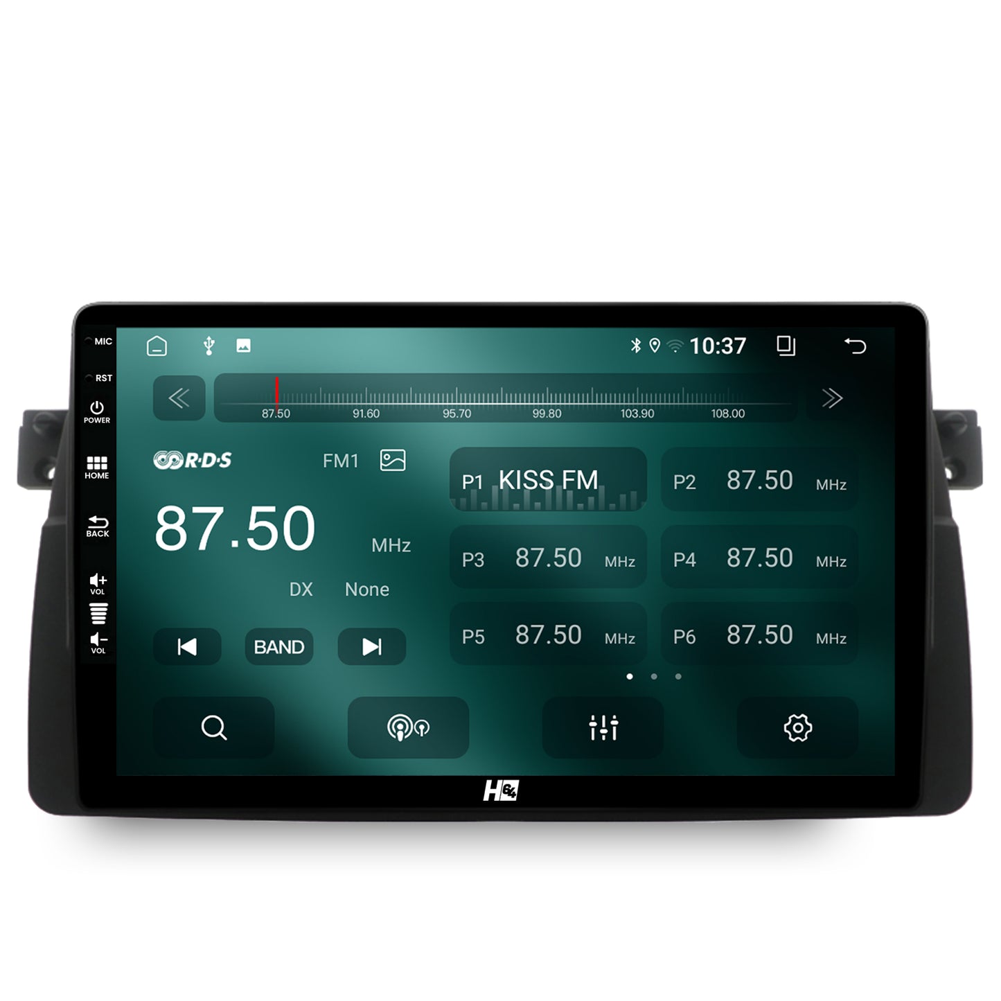 Navigatie HUB64 BMW E46, 2GB RAM, Android, GPS, Wi-FI, Carplay, Android Auto, USB, Bluetooth, Radio, Waze, Touchscreen, 9 inch