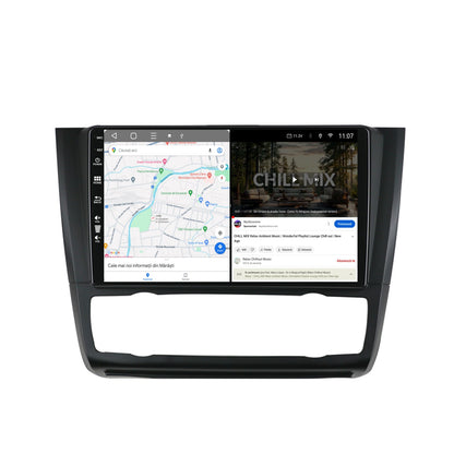 Navigatie HUB64 BMW Seria 1 E87 (2007-2011), Clima Automata, 4GB RAM, Android, Quadcore, DSP, GPS, Wi-FI, Carplay, Android Auto, USB, Bluetooth, Waze, Touchscreen, 9 inch