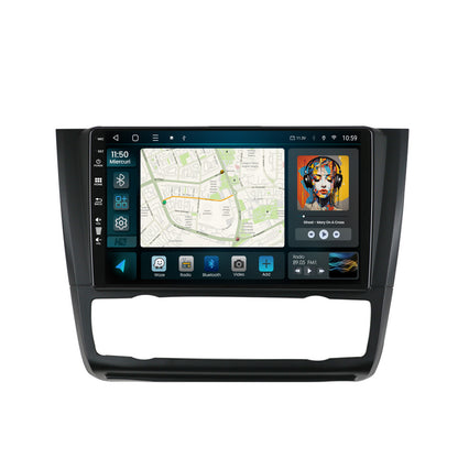 Navigatie HUB64 BMW Seria 1 E87 (2007-2011), Clima Automata, 4GB RAM, Android, Quadcore, DSP, GPS, Wi-FI, Carplay, Android Auto, USB, Bluetooth, Waze, Touchscreen, 9 inch