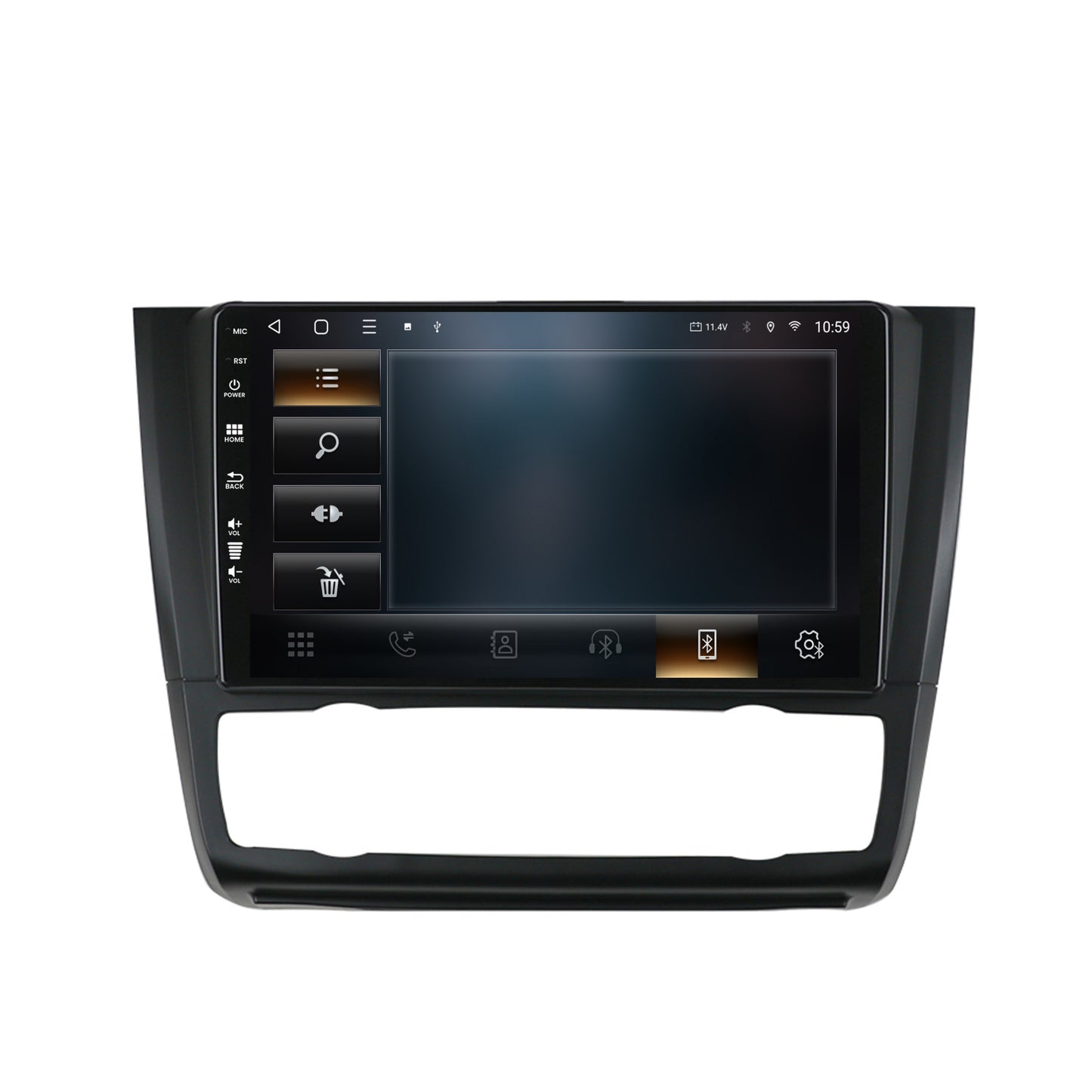 Navigatie HUB64 BMW Seria 1 E87 (2007-2011), Clima Automata, 8GB RAM, Android, Octacore, Slot Sim 4G, DSP, GPS, Wi-FI, Carplay, Android Auto, USB, Bluetooth, Waze, Touchscreen, 9 Inch