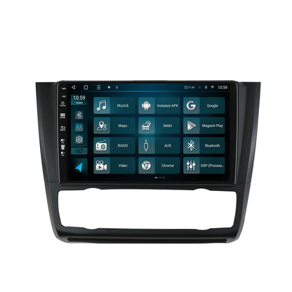 Navigatie HUB64 BMW Seria 1 E87 (2007-2011), Clima Automata, Android, Octacore / 6GB RAM + 128GB ROM, 9 Inch - HB-649006+AD-BGRKIT399
