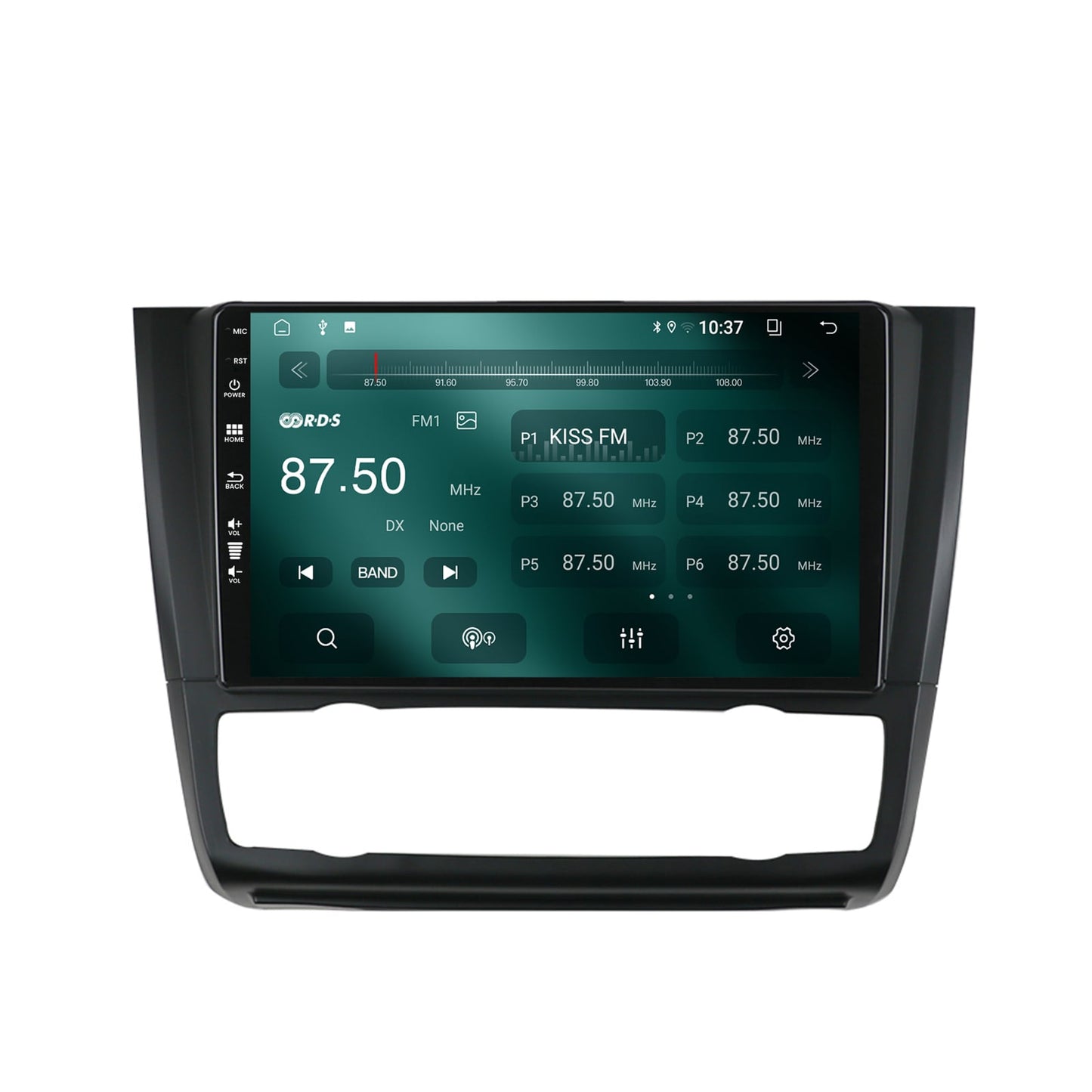 Navigatie HUB64 BMW Seria 1 E87 (2007-2011), Clima Automata, 2GB RAM, Android, GPS, Wi-FI, Carplay, Android Auto, USB, Bluetooth, Radio, Waze, Touchscreen, 9 inch