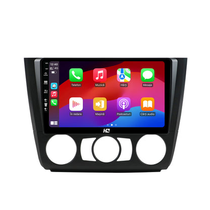 Navigatie HUB64 BMW Seria 1 E87 (2007-2011), Clima Manuala, 2GB RAM, Android, GPS, Wi-FI, Carplay, Android Auto, USB, Bluetooth, Radio, Waze, Touchscreen, 9 inch