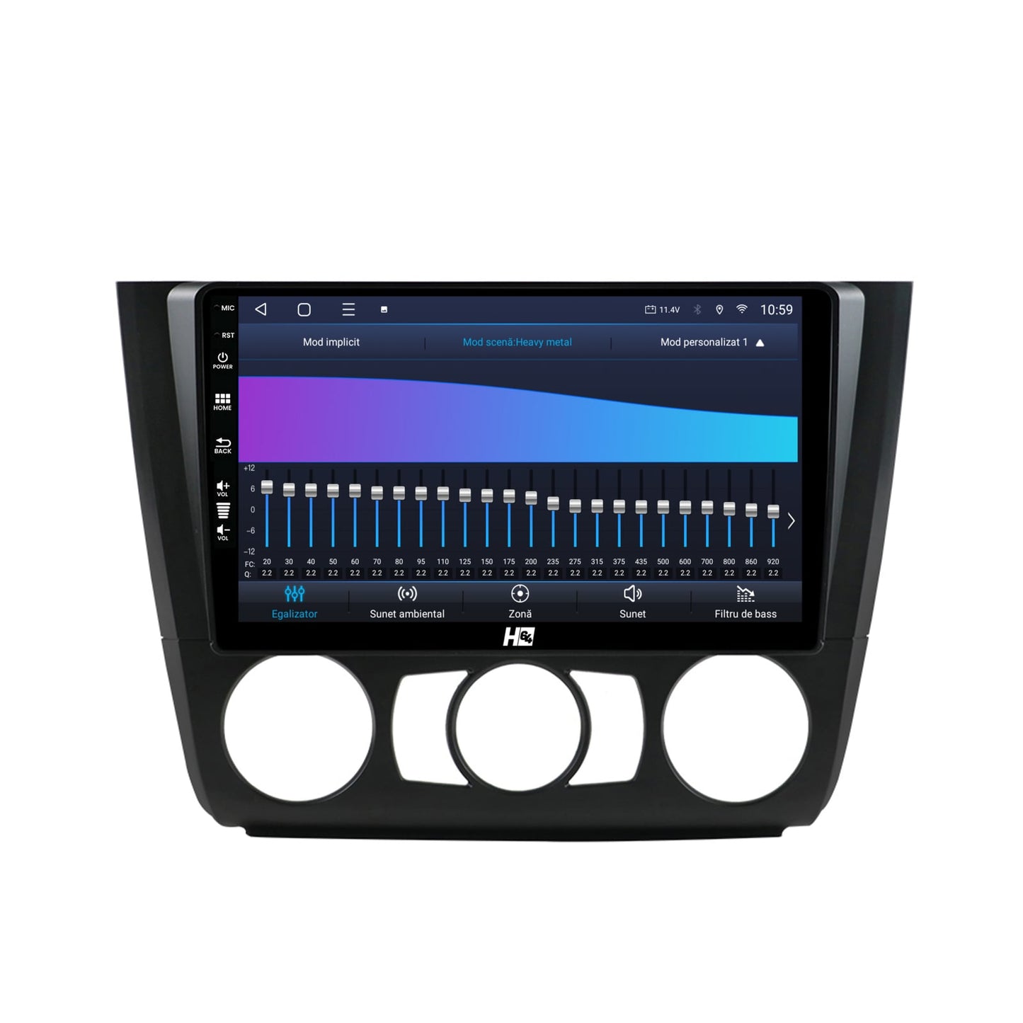 Navigatie HUB64 BMW Seria 1 E87 (2007-2011), Clima Manuala, 4GB RAM, Android, Octacore, Slot Sim 4G, DSP, GPS, Wi-FI, Carplay, Android Auto, USB, Bluetooth, Waze, Touchscreen, 9 inch