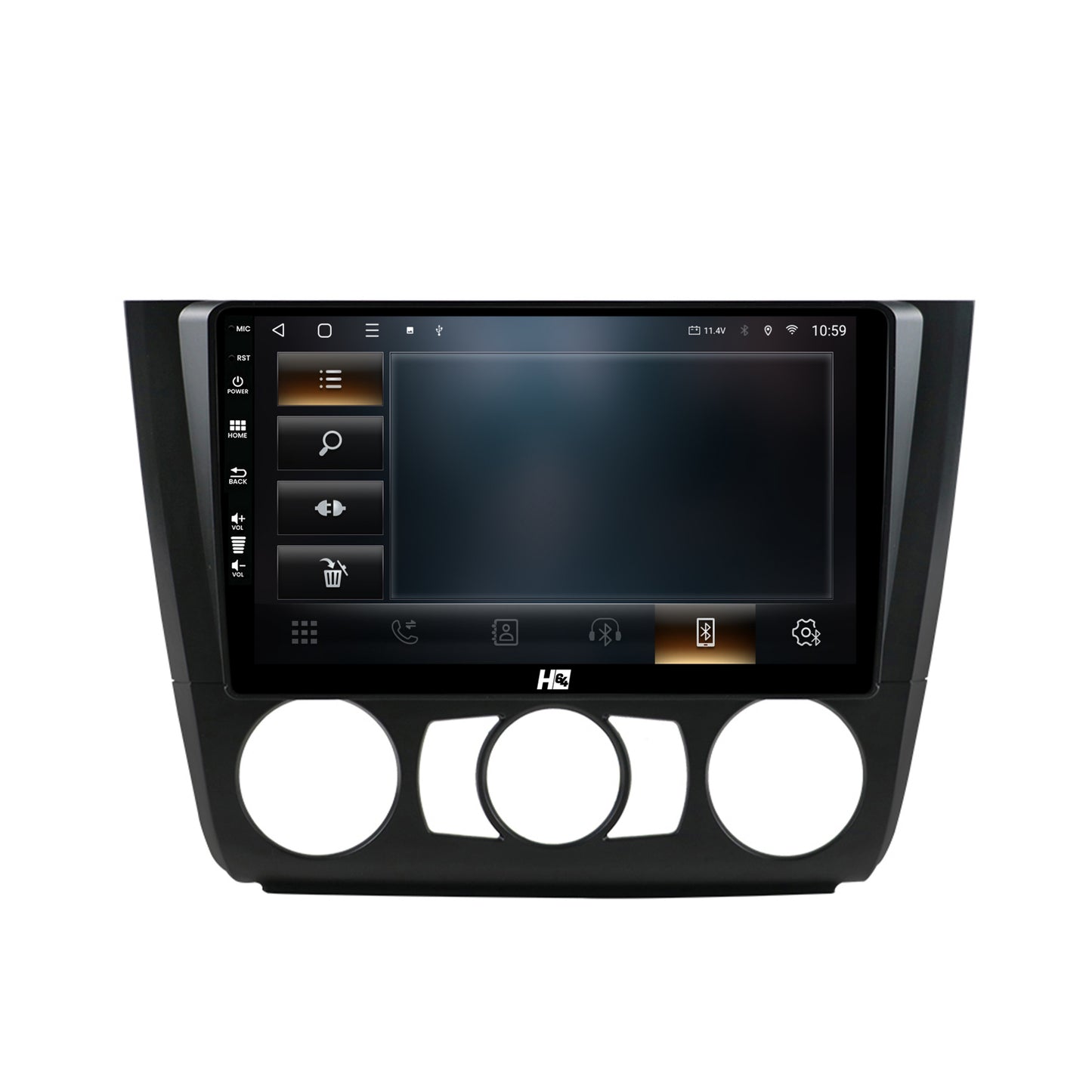 Navigatie HUB64 BMW Seria 1 E87 (2007-2011), Clima Manuala, 4GB RAM, Android, Octacore, Slot Sim 4G, DSP, GPS, Wi-FI, Carplay, Android Auto, USB, Bluetooth, Waze, Touchscreen, 9 inch