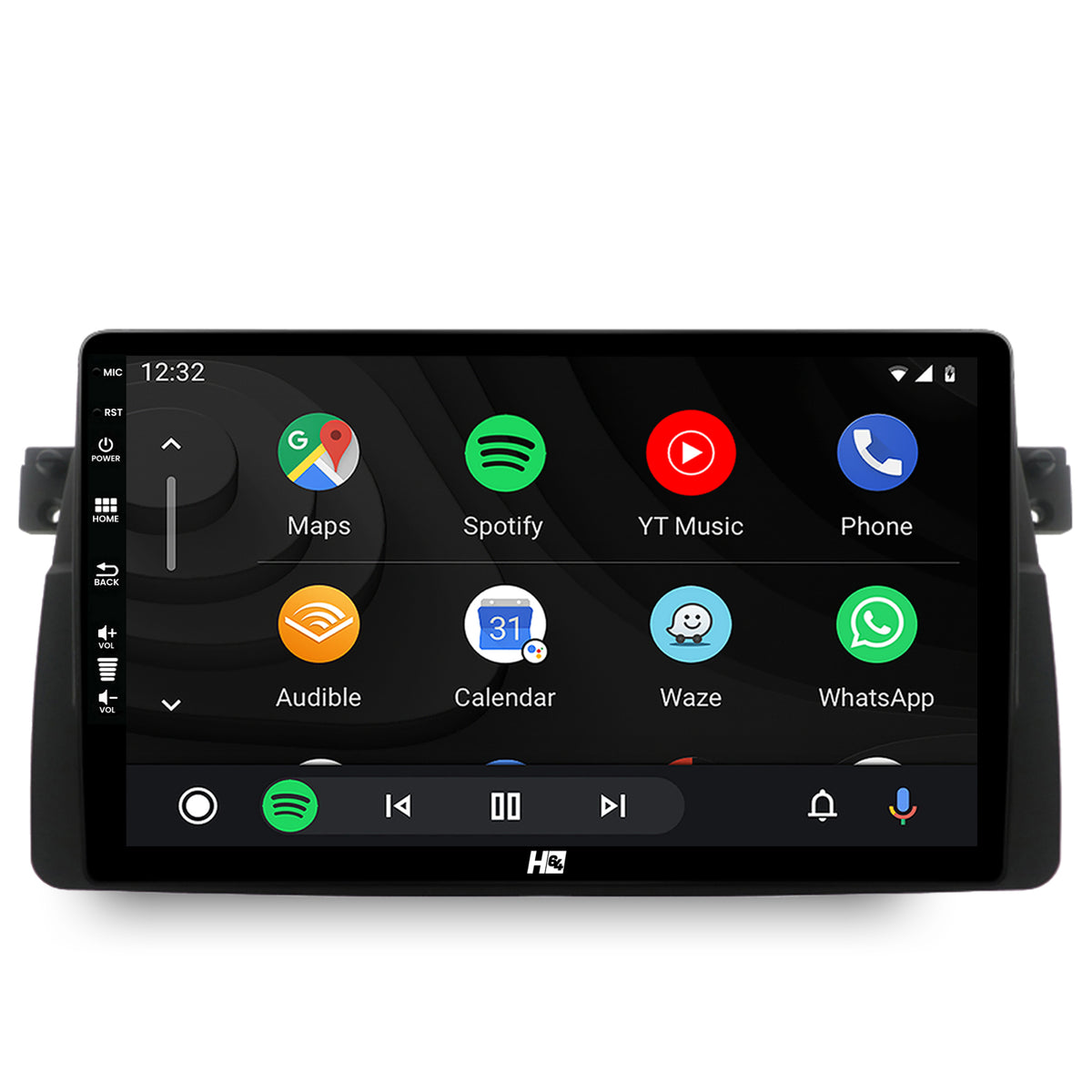 Navigatie HUB64 BMW Seria 3 E46/M3 , 6GB RAM, Android, Octacore, Slot Sim 4G, DSP, GPS, Wi-FI, Carplay, Android Auto, USB, Bluetooth, Waze, Touchscreen, 9 Inch