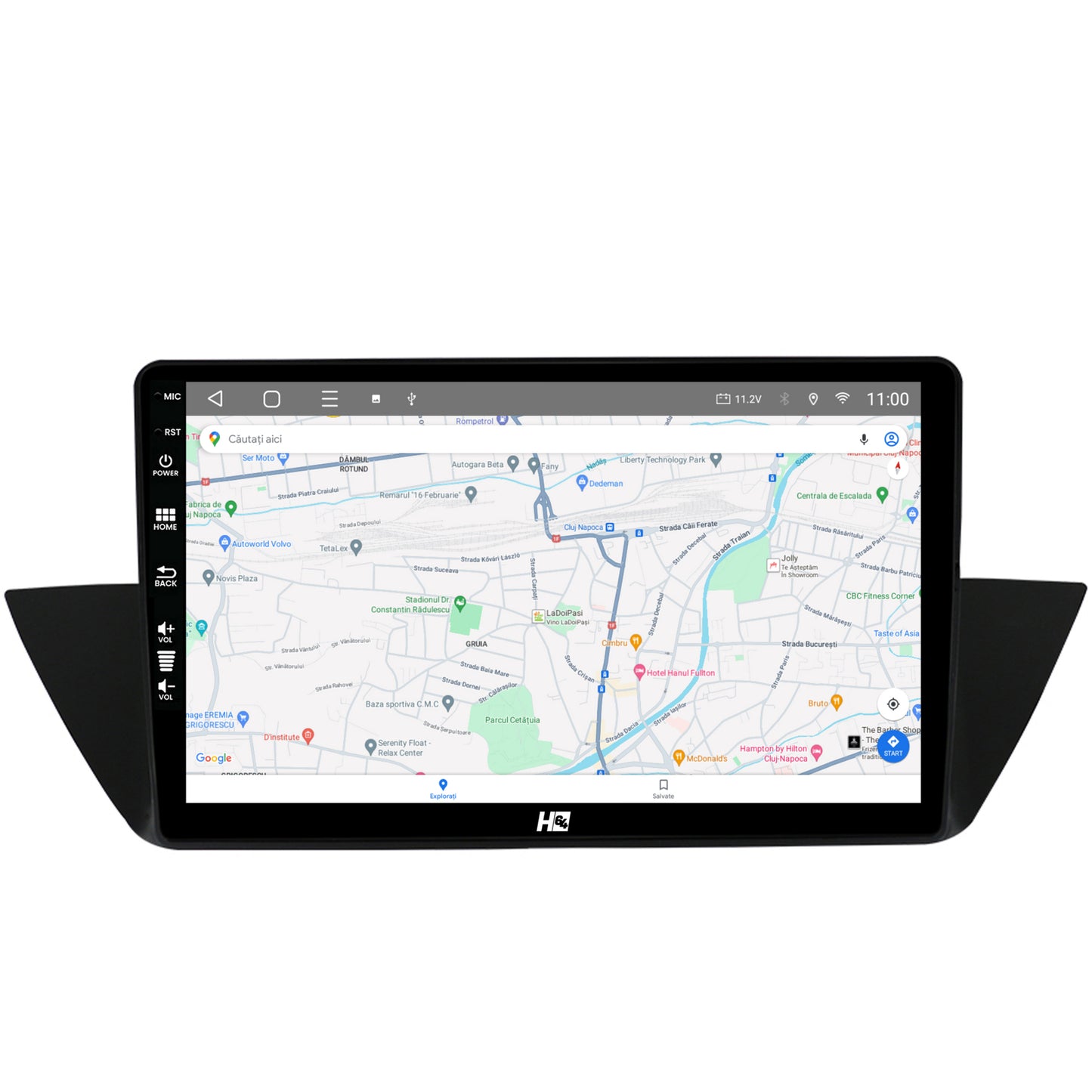 Navigatie HUB64 BMW X1 (2009-2015), 4GB RAM, Android, Octacore, Slot Sim 4G, DSP, GPS, Wi-FI, Carplay, Android Auto, USB, Bluetooth, Waze, Touchscreen, 10.1 Inch