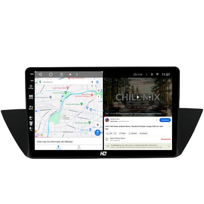 Navigatie HUB64 BMW X1 (2009-2015), 4GB RAM, Android, Quadcore, DSP, GPS, Wi-FI, Carplay, Android Auto, USB, Bluetooth, Waze, Touchscreen, 10.1 Inch