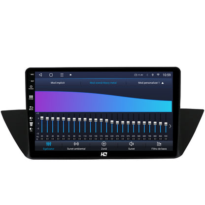 Navigatie HUB64 BMW X1 (2009-2015), 8GB RAM, Android, Octacore, Slot Sim 4G, DSP, GPS, Wi-FI, Carplay, Android Auto, USB, Bluetooth, Waze, Touchscreen, 10.1 Inch
