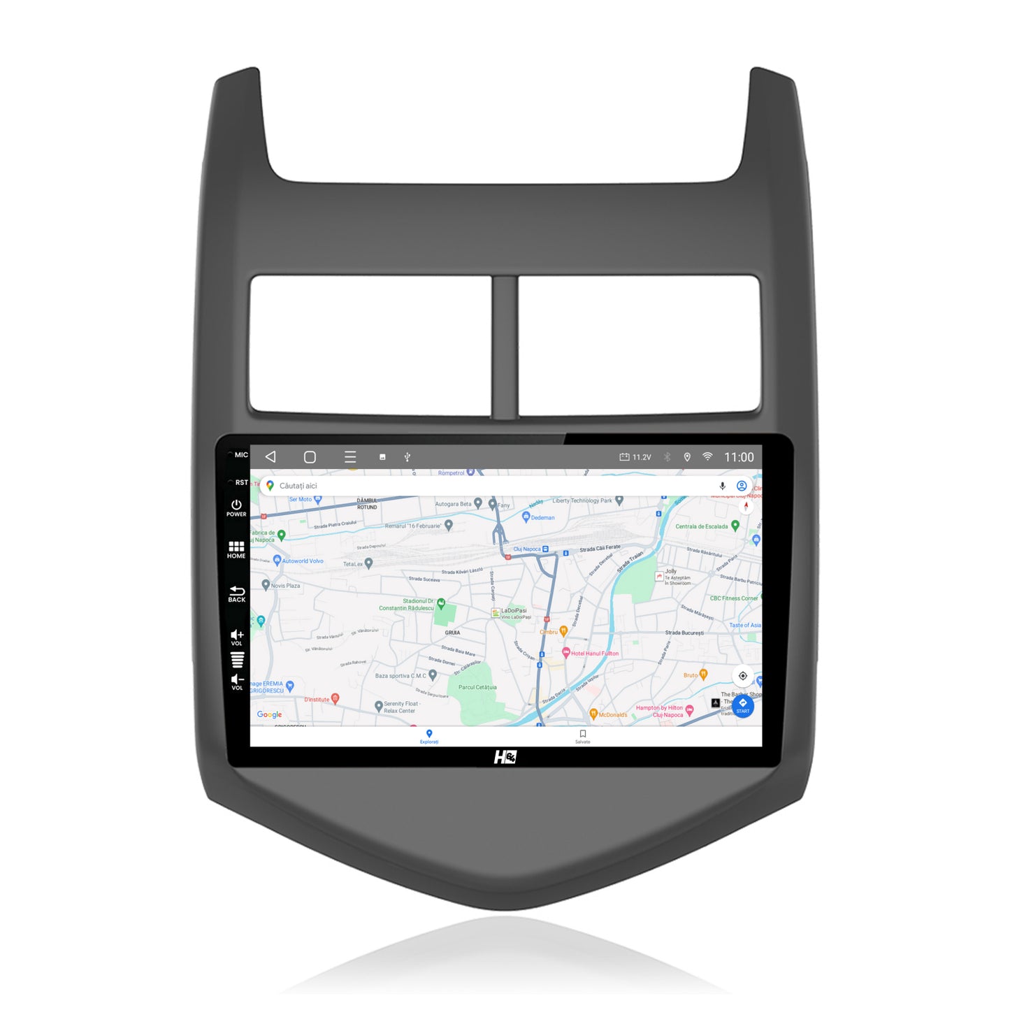 Navigatie HUB64 Chevrolet Aveo 2 (2010-2015), 4GB RAM, Android, Octacore, Slot Sim 4G, DSP, GPS, Wi-FI, Carplay, Android Auto, USB, Bluetooth, Waze, Touchscreen, 9 inch