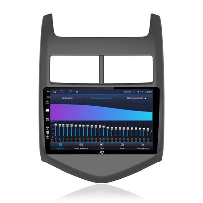 Navigatie HUB64 Chevrolet Aveo 2 (2010-2015), 8GB RAM, Android, Octacore, Slot Sim 4G, DSP, GPS, Wi-FI, Carplay, Android Auto, USB, Bluetooth, Waze, Touchscreen, 9 Inch