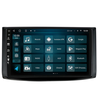 Navigatie HUB64 Chevrolet Aveo (2006-2012), 8GB RAM, Android, Octacore, Slot Sim 4G, DSP, GPS, Wi-FI, Carplay, Android Auto, USB, Bluetooth, Waze, Touchscreen, 9 Inch