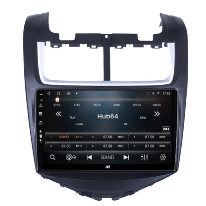 Navigatie HUB64 Chevrolet Aveo (2014-2017), 4GB RAM, Android, Quadcore, DSP, GPS, Wi-FI, Carplay, Android Auto, USB, Bluetooth, Waze, Touchscreen, 9 inch