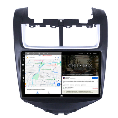 Navigatie HUB64 Chevrolet Aveo (2014-2017), 4GB RAM, Android, Quadcore, DSP, GPS, Wi-FI, Carplay, Android Auto, USB, Bluetooth, Waze, Touchscreen, 9 inch