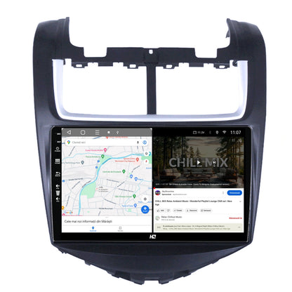 Navigatie HUB64 Chevrolet Aveo (2014-2017), 6GB RAM, Android, Octacore, Slot Sim 4G, DSP, GPS, Wi-FI, Carplay, Android Auto, USB, Bluetooth, Waze, Touchscreen, 9 Inch