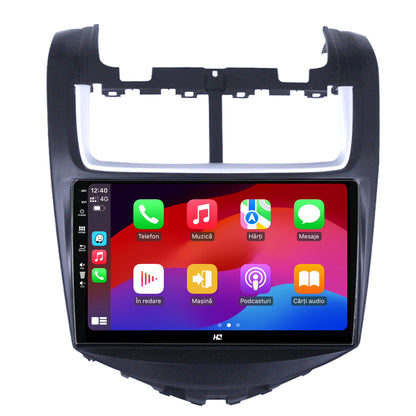Navigatie HUB64 Chevrolet Aveo (2014-2017), 8GB RAM, Android, Octacore, Slot Sim 4G, DSP, GPS, Wi-FI, Carplay, Android Auto, USB, Bluetooth, Waze, Touchscreen, 9 Inch