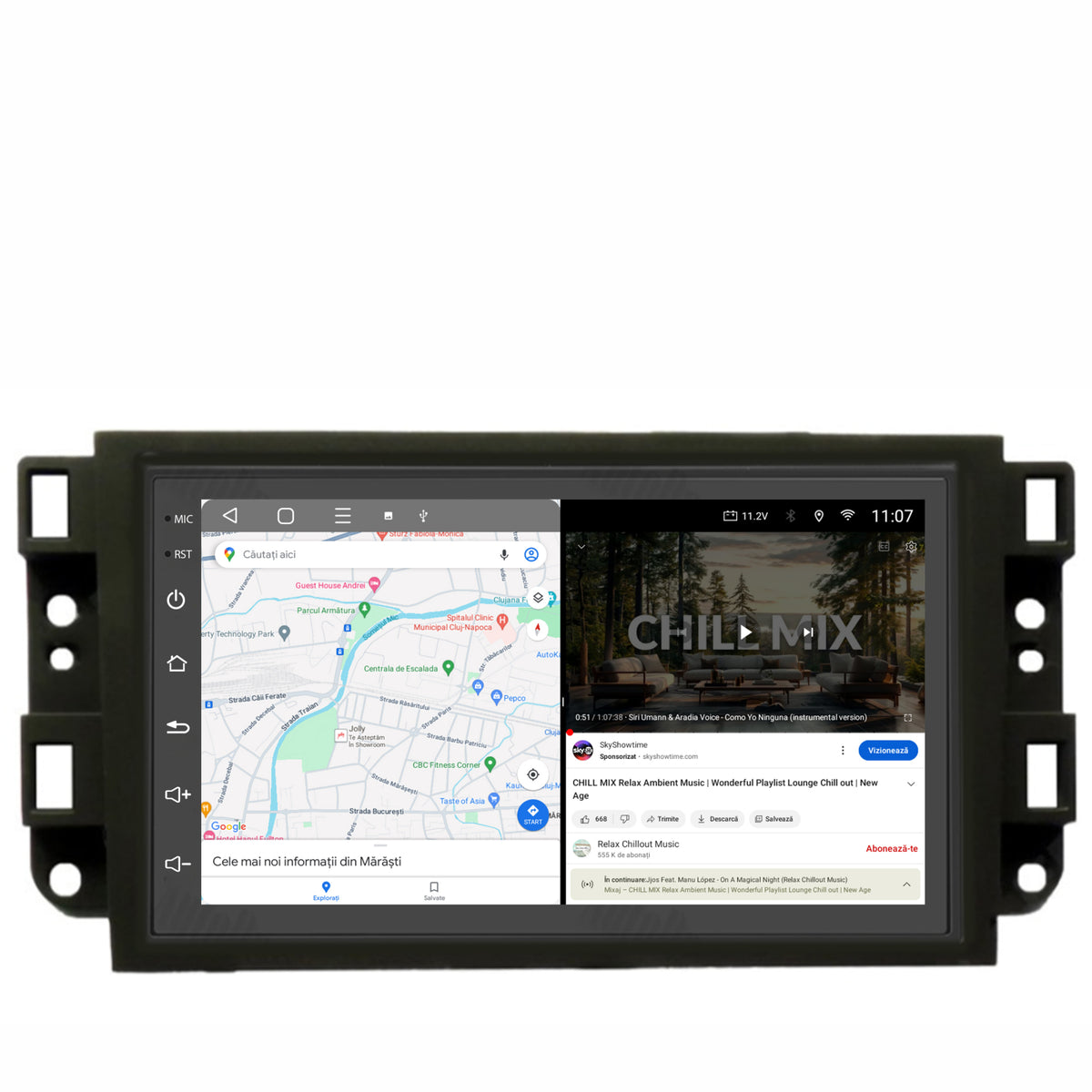 Navigatie HUB64 Chevrolet Aveo / Captiva / Epica (2006-2011), 4GB RAM, Android, Octacore, Slot Sim 4G, DSP, GPS, Wi-FI, Carplay, Android Auto, USB, Bluetooth, Waze, Touchscreen, 7 Inch