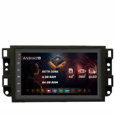 Navigatie HUB64 Chevrolet Aveo / Captiva / Epica (2006-2011), 4GB RAM, Android, Octacore, Slot Sim 4G, DSP, GPS, Wi-FI, Carplay, Android Auto, USB, Bluetooth, Waze, Touchscreen, 7 Inch