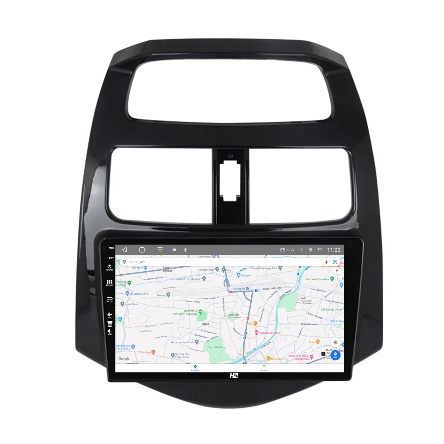 Navigatie HUB64 Daewoo Matiz / Chevrolet Spark (2010-2014), 6GB RAM, Android, Octacore, Slot Sim 4G, DSP, GPS, Wi-FI, Carplay, Android Auto, USB, Bluetooth, Waze, Touchscreen, 9 Inch