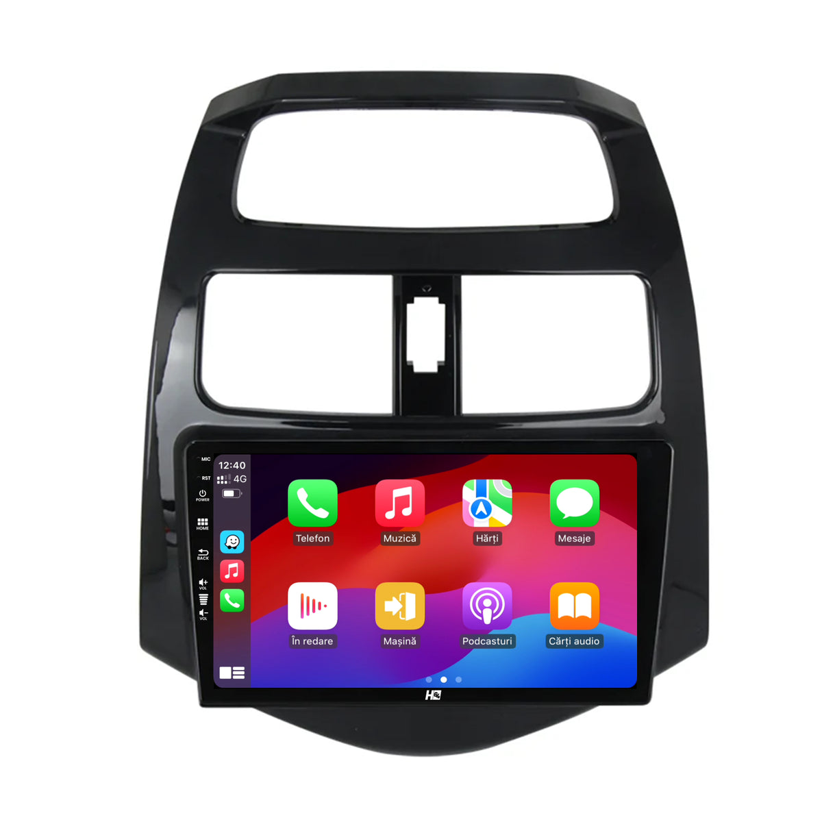 Navigatie HUB64 Daewoo Matiz / Chevrolet Spark (2010-2014), 6GB RAM, Android, Octacore, Slot Sim 4G, DSP, GPS, Wi-FI, Carplay, Android Auto, USB, Bluetooth, Waze, Touchscreen, 9 Inch