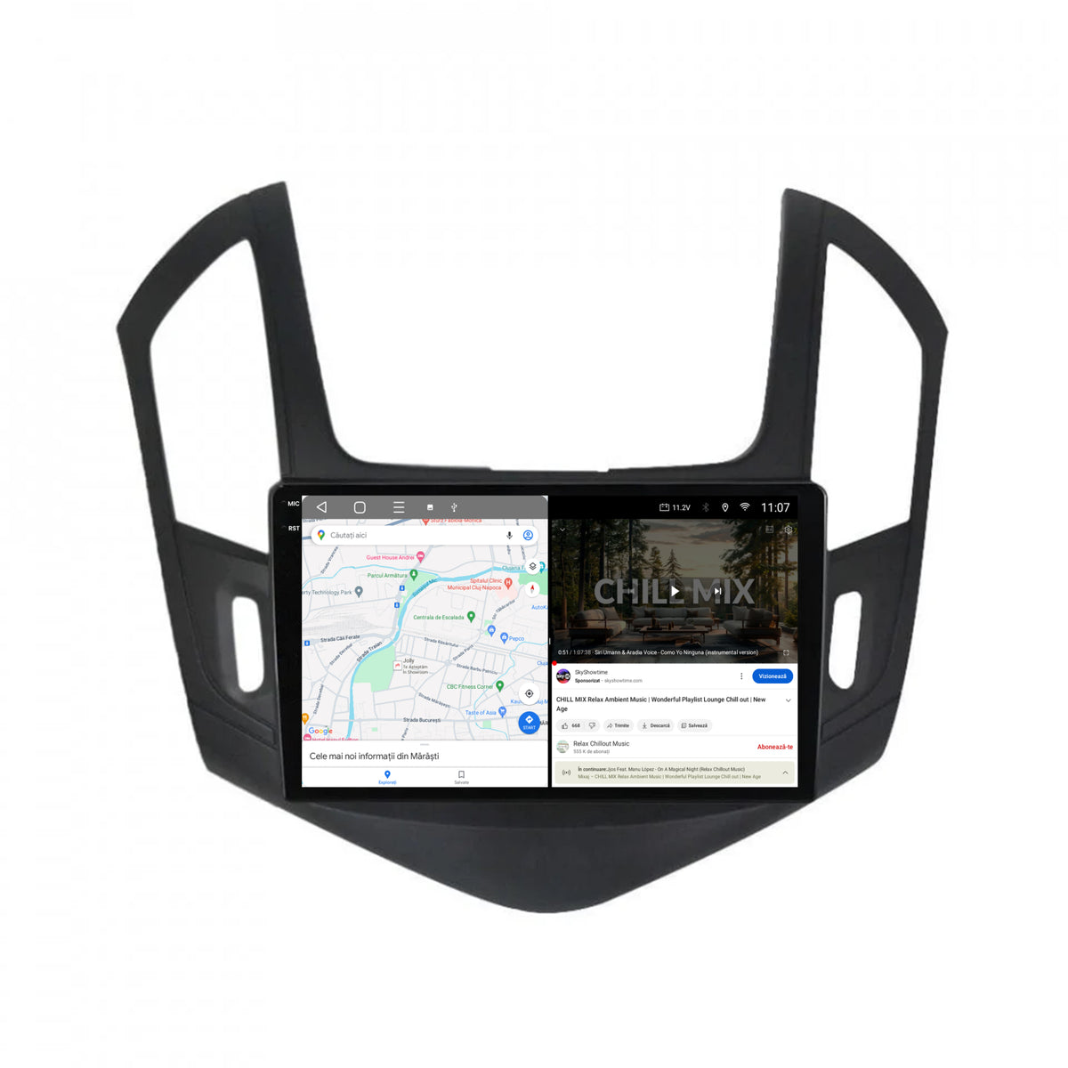 Navigatie HUB64 Chevrolet Cruze (2013-2015), 6GB RAM, Android, Octacore, Slot Sim 4G, DSP, GPS, Wi-FI, Carplay, Android Auto, USB, Bluetooth, Waze, Touchscreen, 9 Inch
