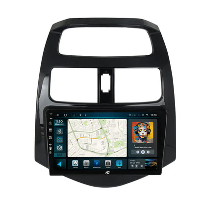 Navigatie HUB64 Daewoo Matiz / Chevrolet Spark (2010-2014), 8GB RAM, Android, Octacore, Slot Sim 4G, DSP, GPS, Wi-FI, Carplay, Android Auto, USB, Bluetooth, Waze, Touchscreen, 9 Inch