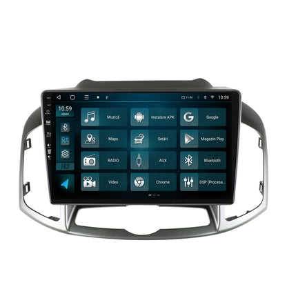 Navigatie HUB64 Chevrolet Captiva (2011-2018), 4GB RAM, Android, Quadcore, DSP, GPS, Wi-FI, Carplay, Android Auto, USB, Bluetooth, Waze, Touchscreen, 10.1 Inch