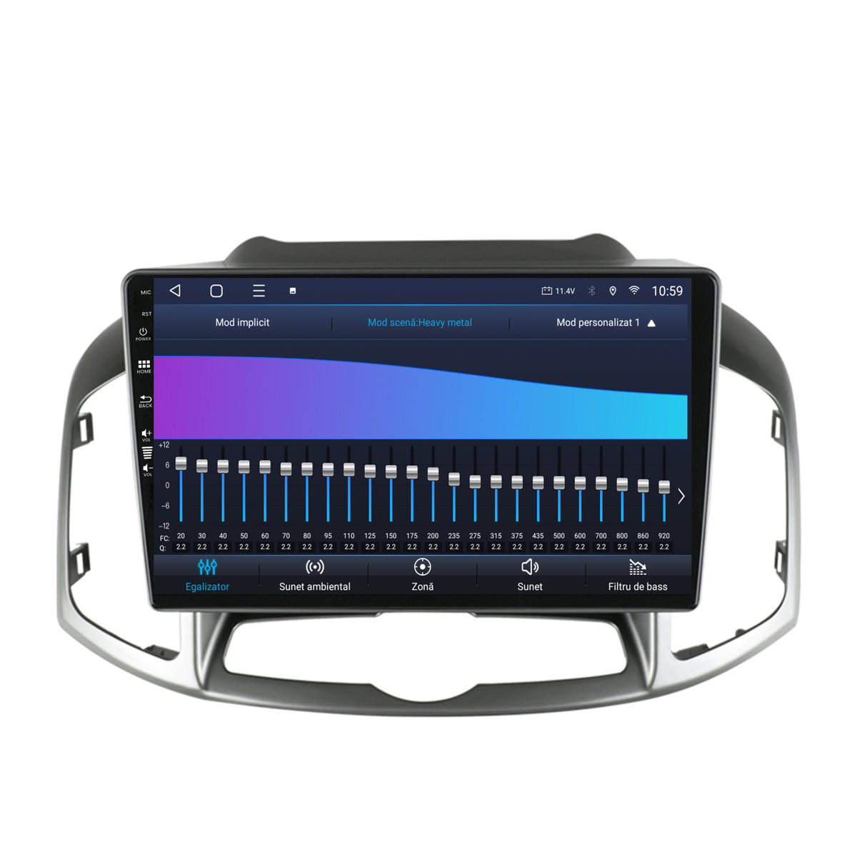 Navigatie HUB64 Chevrolet Captiva (2011-2018), 8GB RAM, Android, Octacore, Slot Sim 4G, DSP, GPS, Wi-FI, Carplay, Android Auto, USB, Bluetooth, Waze, Touchscreen, 10.1 Inch