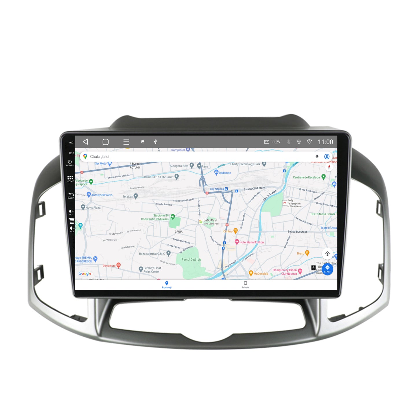 Navigatie HUB64 Chevrolet Captiva (2011-2018), 8GB RAM, Android, Octacore, Slot Sim 4G, DSP, GPS, Wi-FI, Carplay, Android Auto, USB, Bluetooth, Waze, Touchscreen, 10.1 Inch