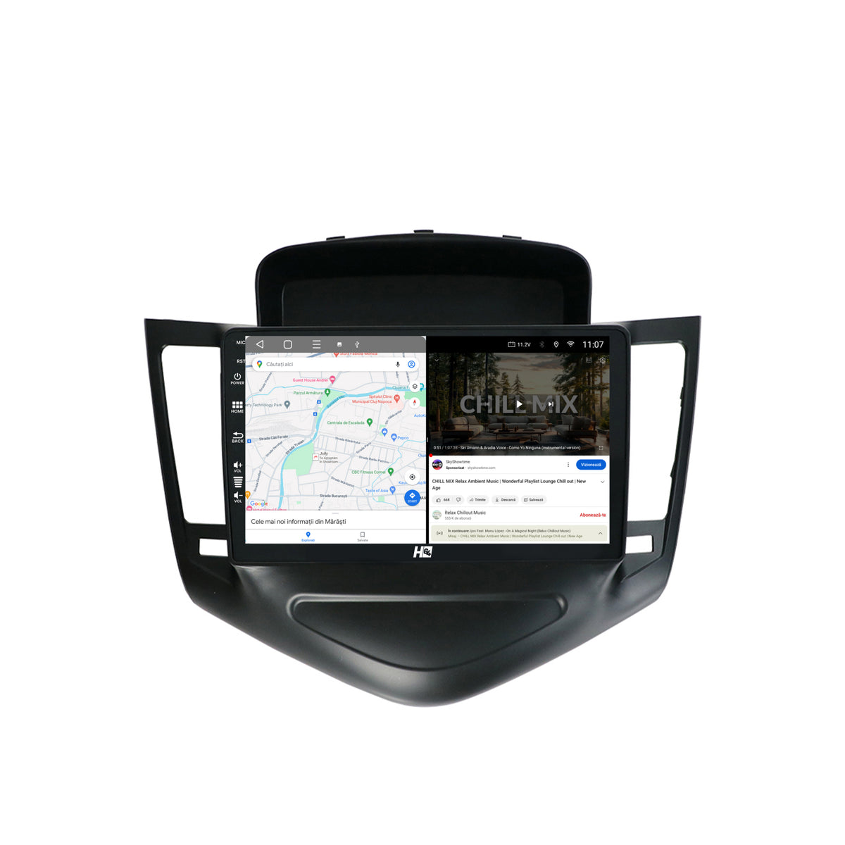Navigatie HUB64 Chevrolet Cruze (2008-2014), 2GB RAM, Android, GPS, Wi-FI, Carplay, Android Auto, USB, Bluetooth, Radio, Waze, Touchscreen, 9 inch