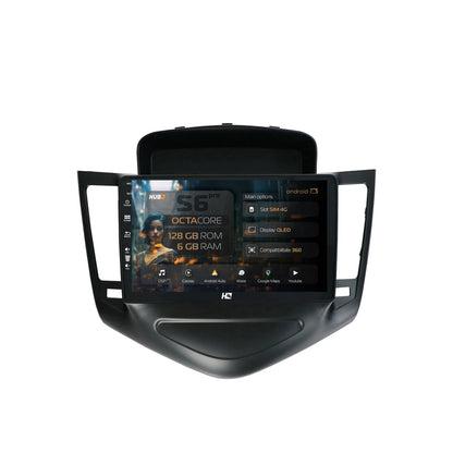 Navigatie HUB64 Chevrolet Cruze (2008-2014), 6GB RAM, Android, Octacore, Slot Sim 4G, DSP, GPS, Wi-FI, Carplay, Android Auto, USB, Bluetooth, Waze, Touchscreen, 9 Inch