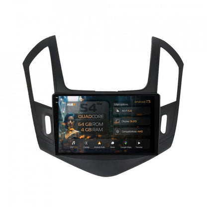 Navigatie HUB64 Chevrolet Cruze (2013-2015), 4GB RAM, Android, Quadcore, DSP, GPS, Wi-FI, Carplay, Android Auto, USB, Bluetooth, Waze, Touchscreen, 9 inch
