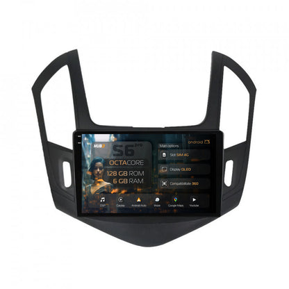 Navigatie HUB64 Chevrolet Cruze (2013-2015), 6GB RAM, Android, Octacore, Slot Sim 4G, DSP, GPS, Wi-FI, Carplay, Android Auto, USB, Bluetooth, Waze, Touchscreen, 9 Inch