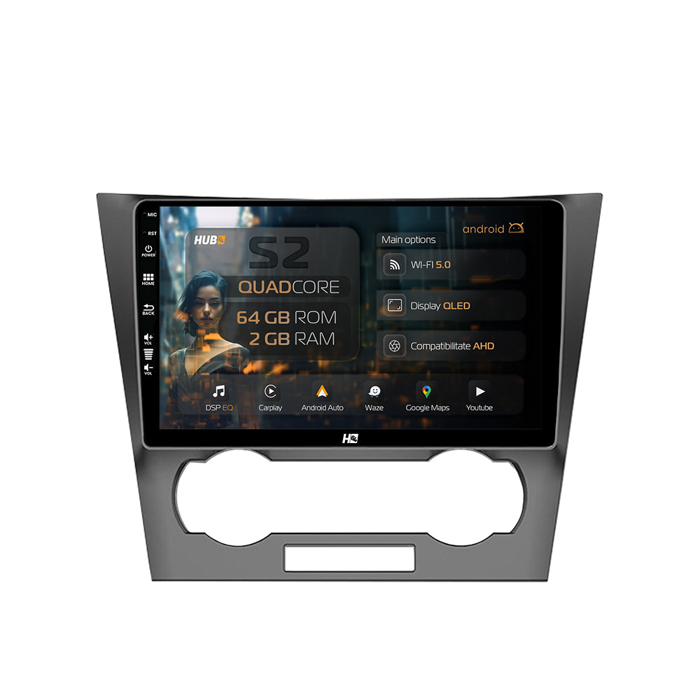 Navigatie HUB64 Chevrolet Epica (2006-2012), 2GB RAM, Android, GPS, Wi-FI, Carplay, Android Auto, USB, Bluetooth, Radio, Waze, Touchscreen, 9 inch