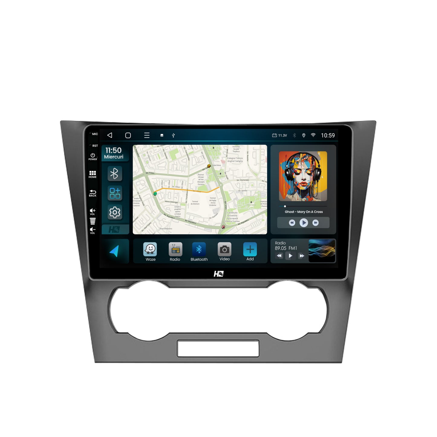 Navigatie HUB64 Chevrolet Epica (2006-2012), 6GB RAM, Android, Octacore, Slot Sim 4G, DSP, GPS, Wi-FI, Carplay, Android Auto, USB, Bluetooth, Waze, Touchscreen, 9 Inch