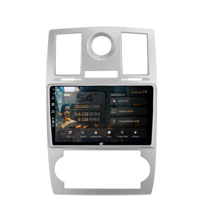 Navigatie HUB64 Chrysler 300C (2004-2011), 4GB RAM, Android, Quadcore, DSP, GPS, Wi-FI, Carplay, Android Auto, USB, Bluetooth, Waze, Touchscreen, 9 inch