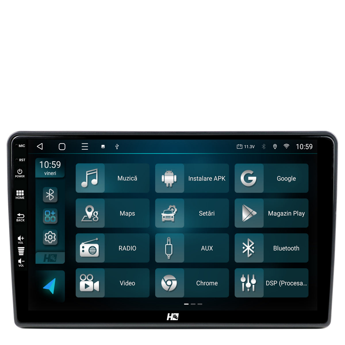 Navigatie HUB64 Citroen Berlingo (2008-2019), 4GB RAM, Android, Octacore, Slot Sim 4G, DSP, GPS, Wi-FI, Carplay, Android Auto, USB, Bluetooth, Waze, Touchscreen, 9 inch
