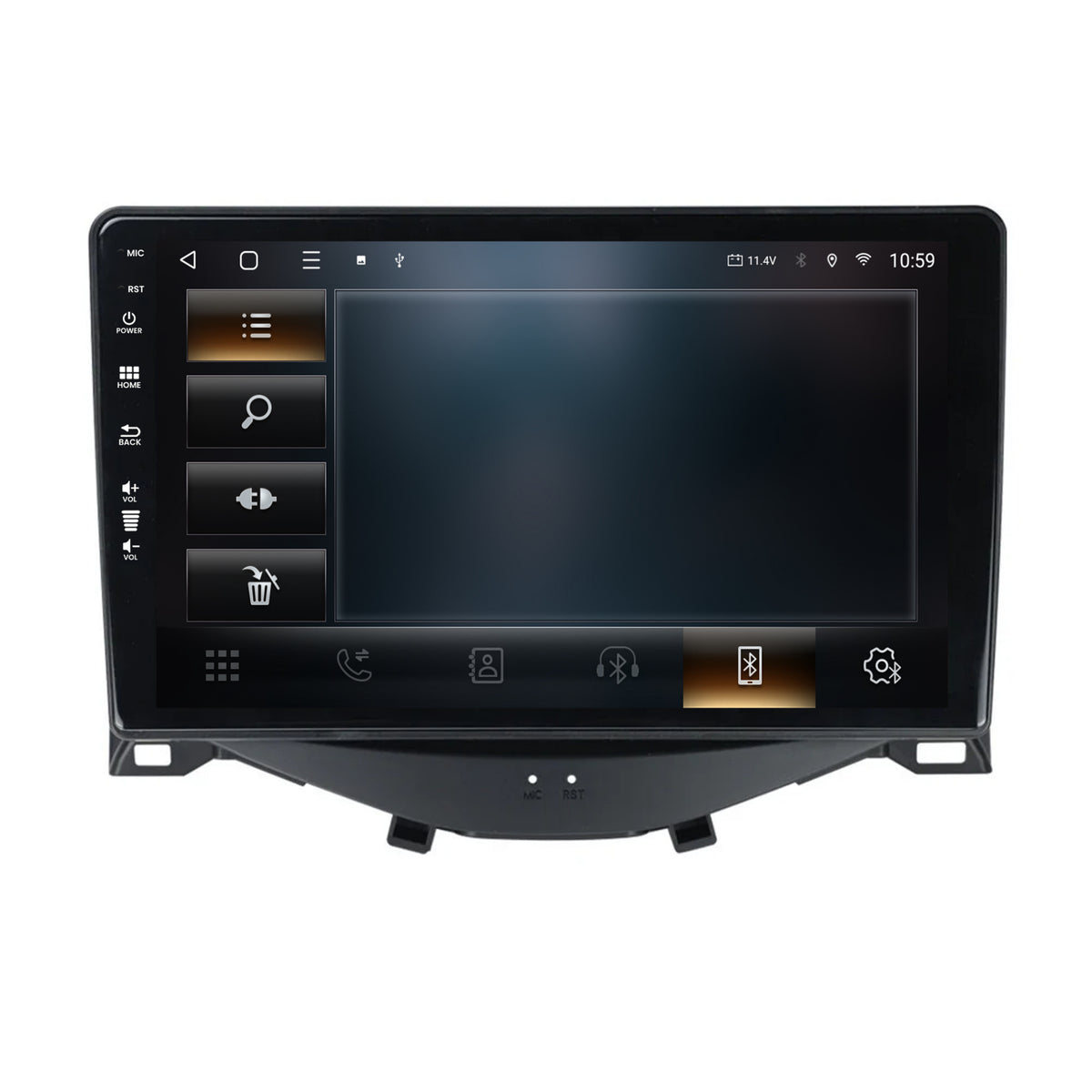 Navigatie HUB64 Citroen C1 / Peugeot 108 / Toyota AYGO (2014-2022), 6GB RAM, Android, Octacore, Slot Sim 4G, DSP, GPS, Wi-FI, Carplay, Android Auto, USB, Bluetooth, Waze, Touchscreen, 9 Inch