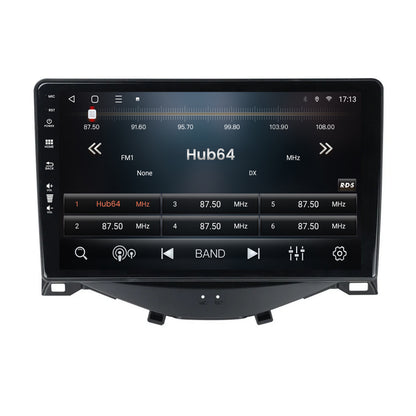 Navigatie HUB64 Citroen C1 / Peugeot 108 / Toyota AYGO (2014-2022), 6GB RAM, Android, Octacore, Slot Sim 4G, DSP, GPS, Wi-FI, Carplay, Android Auto, USB, Bluetooth, Waze, Touchscreen, 9 Inch